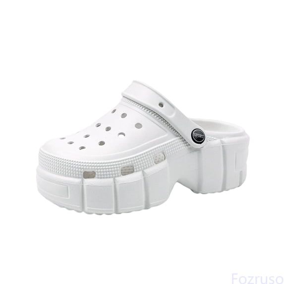 Fozruso Boys Sandals For Kids Lightweight Breathable Casual Outdoor Clogs Comfortable Slip On Water Shoes For Toddler And Youth,Sizes 12 Little Kid Little Child(White)