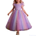 thumbnail image 1 of Fozruso Casual Floral Dresses Girls Dress Gown With Bow Party Pageant Tutu For Holiday Performance Sizes 7-8 Years, 1 of 7