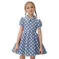 thumbnail image 1 of Fozruso Casual Floral Dresses Outfits Party Sleeveless Gown Dress Kid Dots Prints Floral Children Girl Clothes Girls Dresses Sizes 6-7 Years, 1 of 6