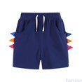 thumbnail image 1 of Fozruso Child Boys Girls Casual Running Shorts Elastic Drawstring Summer Holiday Beach Sport Shorts(Blue), 1 of 5