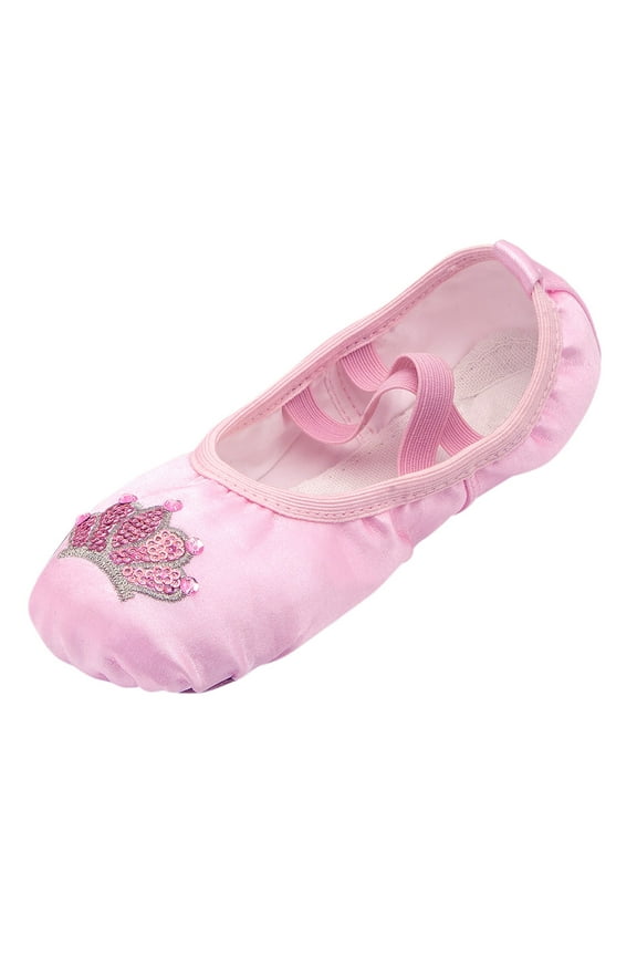 Children Shoes Dance Shoes Warm Dance Ballet Performance Indoor Shoes Yoga Dance Shoes Sizes 11 Little Kid(Pink)