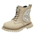 thumbnail image 1 of Fozruso Children Shoes Fashion Platform Boots Fashion Princess Butterfly Wing Boots Fashion Soft Sole Boots,Sizes 2.5(10.5-11 Years), 1 of 6