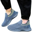 thumbnail image 1 of Fozruso Children's Breathable Mesh Casual Slip On Sneakers Sizes 37 Big Kid(Blue), 1 of 4