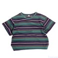 thumbnail image 1 of Fozruso Children's Clothing Unisex Boys And Girls Striped Casual Top T Shirt Summer Tops,Sizes 3-5 Years Gray, 1 of 7