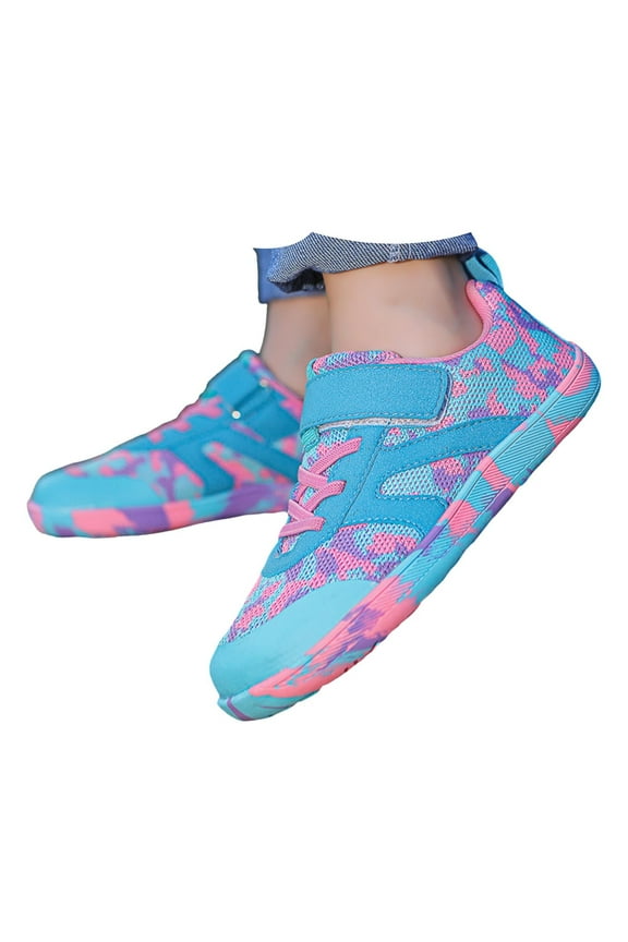 Children's Leisure Sports Non Breathable Wide Shoes Walk Dance Shoes Walking Shoes Sizes 11 Little Kid(Blue)