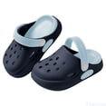 thumbnail image 1 of Fozruso Children's Shoes Summer New EVA Outer Wear Cartoon Cute Baby Toe Slippers For Boys And Girls,Sizes 11 Little Kid 4.5-5 Years(Blue), 1 of 6