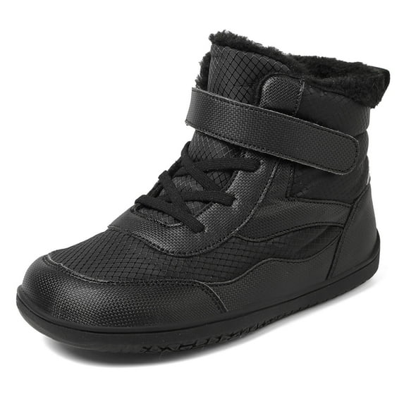 Fozruso Children's Winter Fashion Warm Plus Thickened Snow Boots Solid Color Non Comfortable Sports Shoes,Sizes 9.5(3-3.5 Years)