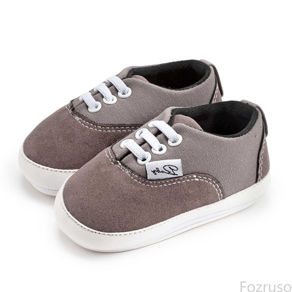 Fozruso Classic Baby Sneakers Toddler Shoes For Learning To Walk Ideal For Soft Rubber Sole For Indoor And Outdoor Activities,Sizes 4(0-6 Months)