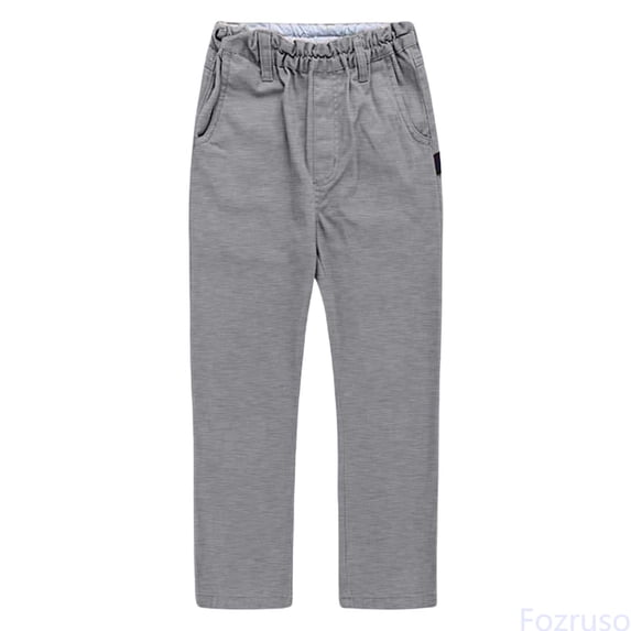 Fozruso Classic Khaki School Pants For Boys Straight Leg Dress Chino Pants Kids Casual Formal Pants Pants for School Casual Sizes 3-4 Years(Gray)