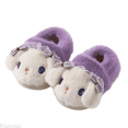 thumbnail image 1 of Fozruso Cozy Lined Slippers For Girls Warm Winter Indoor Footwear With Cute Cartoon Character Designs For Toddler Kids,Plush Lined Slippers Sizes 7 Toddler(18-24 Months), 1 of 5