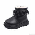thumbnail image 1 of Fozruso Cozy Winter Boots For Girls With And Lace Trim Soft Sole Short Ankle Design For Fashion And Warmth Ideal For Cold Weather,Mid Calf Boots Sizes 10 Little Kid(3.5-4 Years), 1 of 6