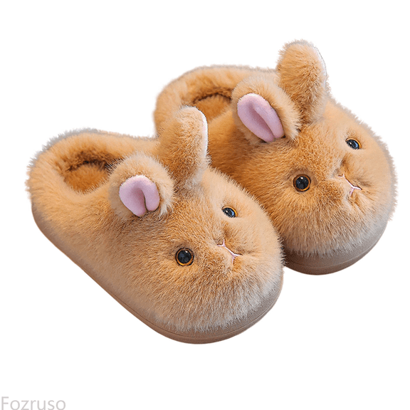 Fozruso Cozy Winter Slippers For Girls Lined Indoor Shoes With Closed Toe Design For Kids Warm Home Footwear Soft Sole,Girls Slippers Sizes 12.5 Little Kid(6-7 Years)