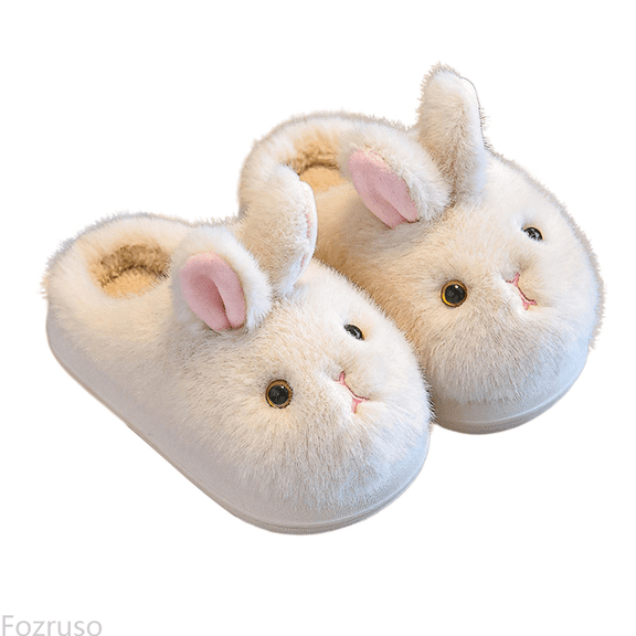 Fozruso Cozy Winter Slippers For Girls Fleece Lined Indoor Shoes With Closed Toe Design For Kids Warm Home Footwear Soft Sole,Girls Slippers Sizes 13.5 Big Kid(8-9 Years)