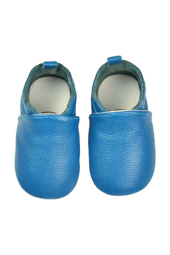 Crawling Shoes Baby First Walking Shoes Girls Boys Slippers Crawling Shoes Baby Shoes Soft Leather With Suede Soles Leather Shoes Toddler 0 2 Years Sizes 5 Toddler(Blue)