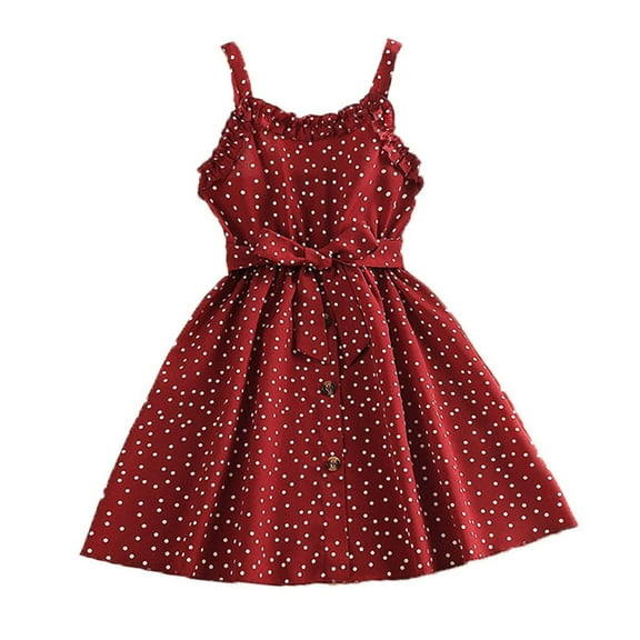 Fozruso Cute Casual Dresses Girls Summer Dresses Elastic Comfortable Fashion Casual Outfits Sizes 5 Years