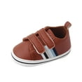 thumbnail image 1 of Fozruso Cute Children Toddler Shoes Boys And Girls Floor Sports Flat Bottom Soft Bottom Non Comfortable Hook Loop Sizes 6 Toddler(Brown), 1 of 6