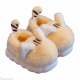 thumbnail image 1 of Fozruso Cute And Cozy Girls Slippers Warm Indoor Shoes With Thick Sole Cartoon Design Fuzzy For Kids,Plush Lined Slippers Sizes 7 Big Kid(13-13.5 Years), 1 of 6