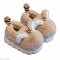 thumbnail image 1 of Fozruso Cute And Cozy Girls Slippers Warm Indoor Shoes With Thick Sole Cartoon Design Fuzzy For Kids,Plush Lined Slippers Sizes 9 Little Kid(2.5-3 Years), 1 of 6