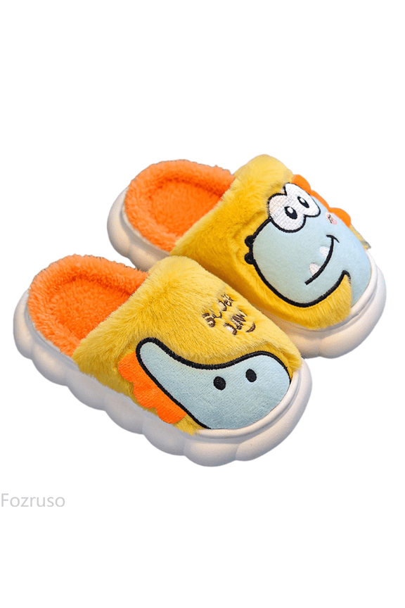 Dinosaur Slippers For Girls Boys Memory Foam Comfy Slippers Kids Winter Warm Indoor Shoes,Girls Slippers Sizes 11 Little Kid(5.5-6 Years)