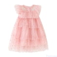 thumbnail image 1 of Fozruso Dresses for School Casual Toddler Girls Fly Sleeve Star Dress Dance Party Ruffles Dresses Clothes Sizes 12-18 Months, 1 of 6