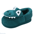 thumbnail image 1 of Fozruso Fashion Cute Autumn And Winter Boys And Girls Slippers Flat Bottom Lightweight Soft And Comfortable Warm Solid Color Cartoon Animal Shape,Soft Plush Slippers Sizes 6 Toddler(18-24 Months), 1 of 5