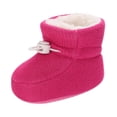 thumbnail image 1 of Fozruso Fashion Toddler Colorful Little Girls Winter Warm Kids Baby Knitted Pre Walkers Boots,Sizes 4(0-6 Months), 1 of 6