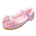 thumbnail image 1 of Fozruso Girl Princess PU Sequins Shoes Children Silver Performance Shoes,Sizes 10(3.5-4 Years), 1 of 4