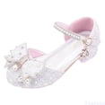 thumbnail image 1 of Fozruso Girl's Leather Shoes Shoes Dress Spring And Autumn New Children's Crystal Shoes Student Performance Shoes Wedding Banquet Flower Children's Shoes,Sizes 12 Little Kid 5.5-6 Years(Silver), 1 of 6