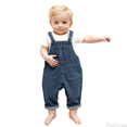 thumbnail image 1 of Fozruso Girls Active Jogger Pants Girls Denim Overalls Versatile Casual Jumpsuit For Toddlers And Kids Soft Comfortable With Adjustable Straps For Toddler Toddler And Youth Sizes 2-3 Years, 1 of 6