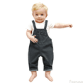 thumbnail image 1 of Fozruso Girls Active Jogger Pants Girls Denim Overalls Versatile Casual Jumpsuit For Toddlers And Kids Soft Comfortable With Adjustable Straps For Toddler Toddler And Youth Sizes 1-2 Years, 1 of 6