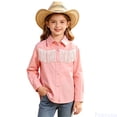 thumbnail image 1 of Fozruso Girls' Button-Down Shirts Tassel Blouse Fringed Top With Delicate Details For Everyday Wear Tassel Blouse Perfect For Kids,9-10 Years,Pink, 1 of 6
