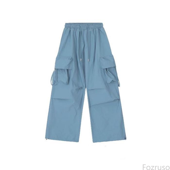 Fozruso Girls Casual School Pants Casual Girls Pants For Daily Outdoor Activities Versatile Cargo Trousers Comfortable Elastic Waist Sizes 6-7 Years