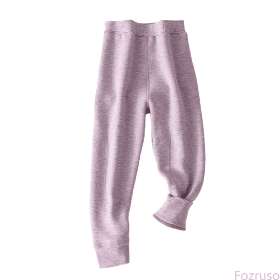 Fozruso Girls Chino Pants Warm And Girls Pants Thickened Autumn Tights For Kids Featuring Silk Knee Ideal For Cold Weather Layering Sizes 6-7 Years