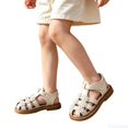thumbnail image 1 of Fozruso Girls Close Toe Flat Sandals,Sizes 7 Toddler,Girls Pearl Sandals For Toddlers Softsole Beach Shoes For Little Princesses Lightweight Summer Sandals For Girls, 1 of 7