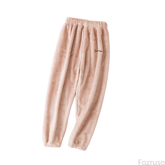 Fozruso Girls Drawstring Pants Girls Pants Winter Flannel Sleepwear Loungewear Soft Bottoms For Toddlers And Kids Indoor Outdoor Comfort Wear Sizes 3-4 Years
