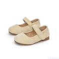 thumbnail image 1 of Fozruso Girls Dress Shoes Mary Jane Low Shoes Ballerinas Children Princess Shoes Wedding Shoes Flat Baby Evening Shoes Party School Shoes,Sizes 6 Toddlers 6-12 Months(Beige), 1 of 7
