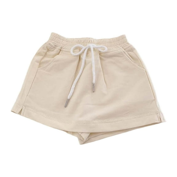 Fozruso Girls Dresses Girls Dresses Summer Casual Solid Color Shorts Skorts Elastic Waist Comfortable Outfit For Toddler Kids Age 2 13 Sizes 4-5 Years