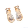 thumbnail image 1 of Fozruso Girls Fashion Bowknot Non Open Toe Flat Sandals,Sizes 25 Little Kid 3-3.5 Years(White), 1 of 7