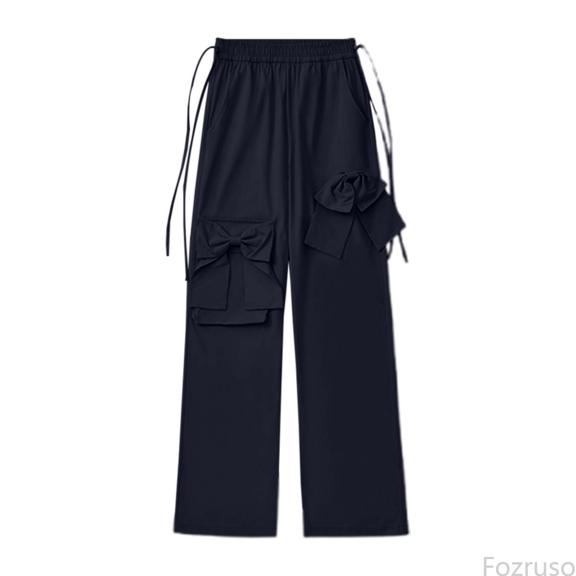 Fozruso Girls Loose Sweatpants Girls Cargo Pants For Everyday Wear Comfortable Stretch Elastic Waist Casual Outdoor Play Durable Pocket Jogger Pants For Kids Age 6 13 Years Sizes 7-8 Years