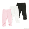thumbnail image 1 of Fozruso Girls Loose Sweatpants Stylish Toddler Girl Knit Trousers With High Waist Ribbed Texture And Bow Detail For Casual Outfit Sizes 9-12 Months, 1 of 6