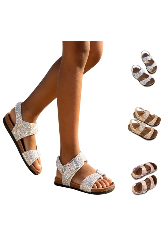 Girls Open Toe Sandals,Sizes 11 Little Kid,Girls Casual Soft Sole Open Toe Beach Sandals For Summer Outdoor Play