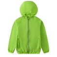 thumbnail image 1 of Fozruso Girls Outerwear Jackets Coats 6-7 Years,Girls Lightweight Summer Jacket Breathable Sun Windbreaker Outerwear For Toddler Kids Comfortable Shield Green, 1 of 3
