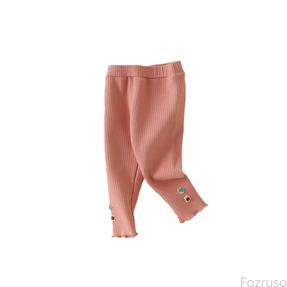 Fozruso Girls Pants Autumn And Winter Girls' Leggings New Toddler Pants Plus Fleece Winter Warm Pants Toddler Warm Pants Sizes 3-4 Years