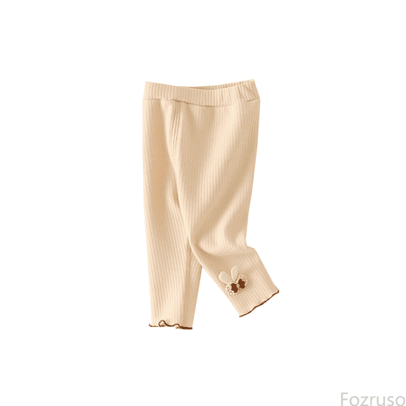 Fozruso Girls Pants Autumn And Winter Girls' Leggings New Toddler Pants Plus Fleece Winter Warm Pants Toddler Warm Pants Sizes 6-12 Months