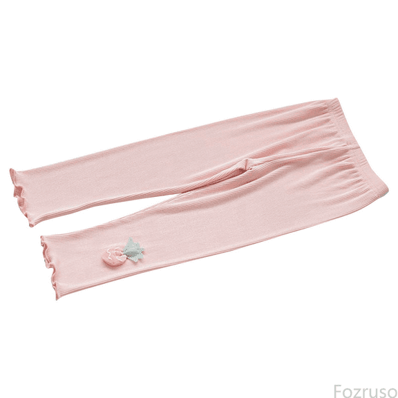 Fozruso Girls Pants Kids Toddler Chlidren Girls Autumn Winter Ribbed Long Pants Leggings Warm Clothing Sizes 6-7 Years