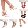 thumbnail image 1 of Fozruso Girls Pumps Shoes,Sizes 11.5 Little Kid,Girls Summer Dress Shoes With Adjustable Bow Straps Lightweight Party Shoes, 1 of 7