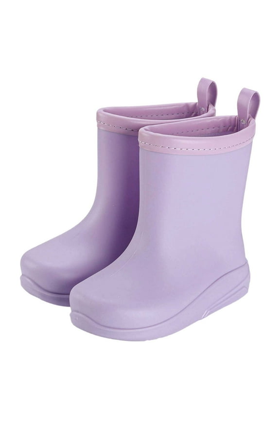 Girls Rain Boots Non Slip Comfortable Toddler Kids Booties For Outdoor Play And Daily Wear,Sizes 1(9-9.5 Years)