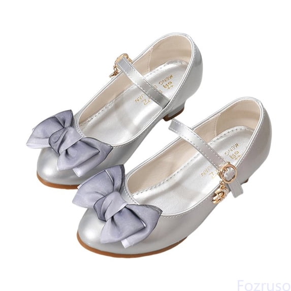 Fozruso Girls Sandals For Everyday Gatherings High Heel Design For Ages 3 15 Perfectly Paired With Dresses For Spring And Summer,Sizes 32 Big Kid 32(Silver)