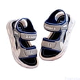 thumbnail image 1 of Fozruso Girls Sandals For Toddler Kids And Youth Adjustable Straps Lightweight Comfortable Casual Outdoor Summer Footwear,Sizes 22 Little Kid 2.5-3 Years(Blue), 1 of 5
