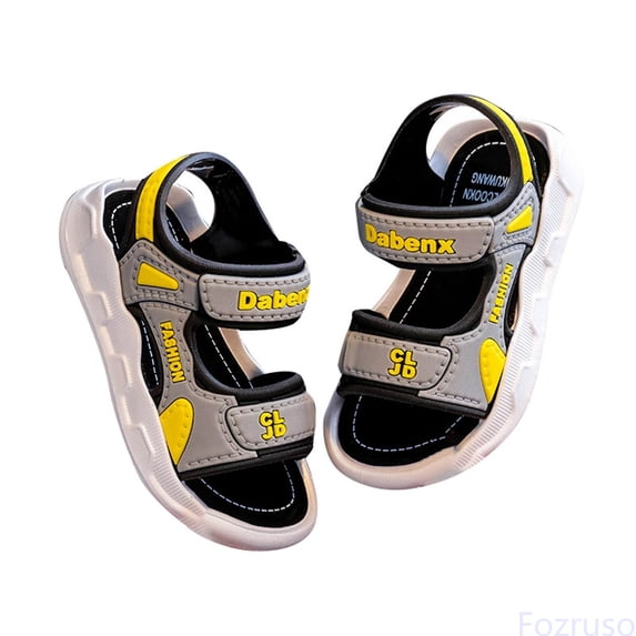 Fozruso Girls Sandals For Toddler Kids And Youth Adjustable Straps Lightweight Comfortable Casual Outdoor Summer Footwear,Sizes 35 Big Kid 14.5-15 Years(Yellow)